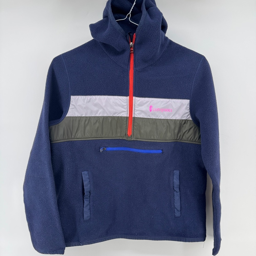 COTOPAXI Teca Hooded Pullover Womens Medium 1/2 Zip Fleece Kangaroo Jacket